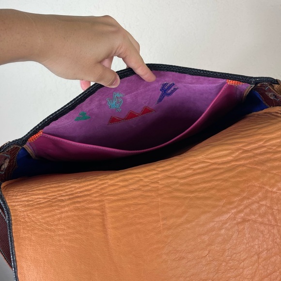 Ruby Firecat Leather Saddle Bag with Silver Buckle - Picture 10 of 11